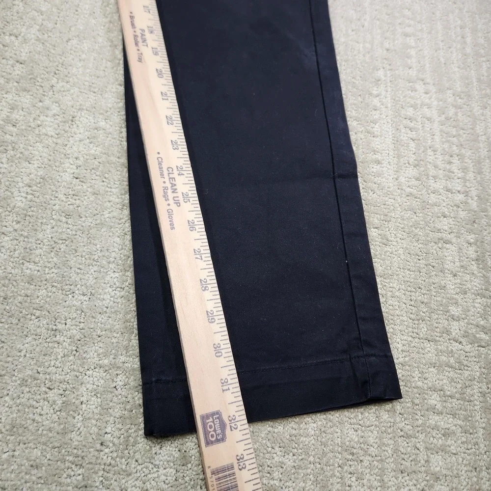 Banana Republic Pants Men 34x32‎ Aiden Chino Straight Leg Fit Cotton Black Lived